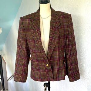 Country‎ Suburbans Vintage 12 Plaid Blazer Union Tag